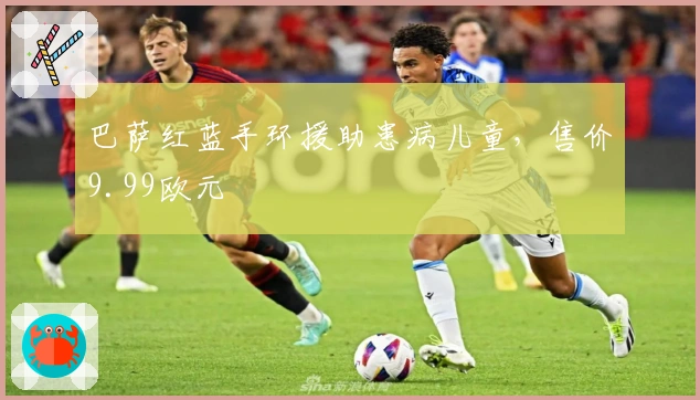 巴萨红蓝手环援助患病儿童，售价9.99欧元